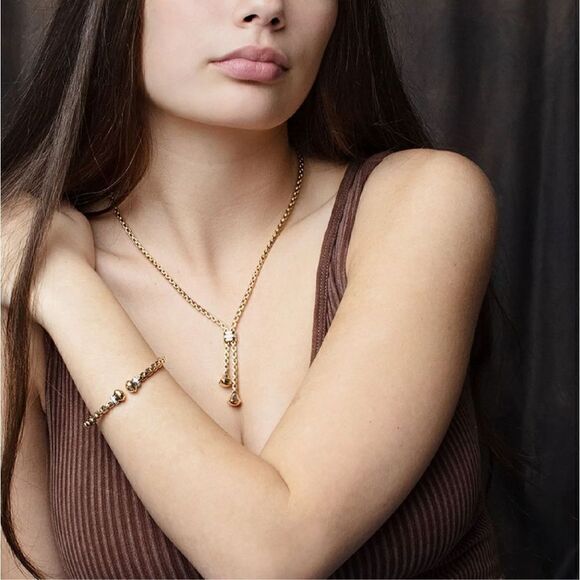 New 14K GOLD & DIAMOND VENETIAN BOX CUFF BANGLE - Picture 2 of 2